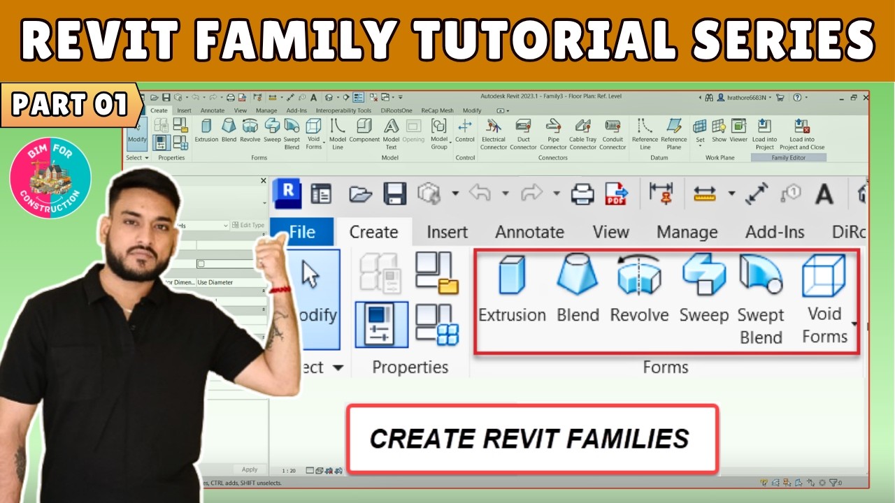 #01 Revit Family: How to Create Revit Families Like an Expert - YouTube