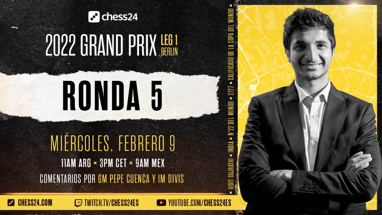 Grand Prix da FIDE 2022 - Rodada 5: Aronian já está classificado para as  semifinais 