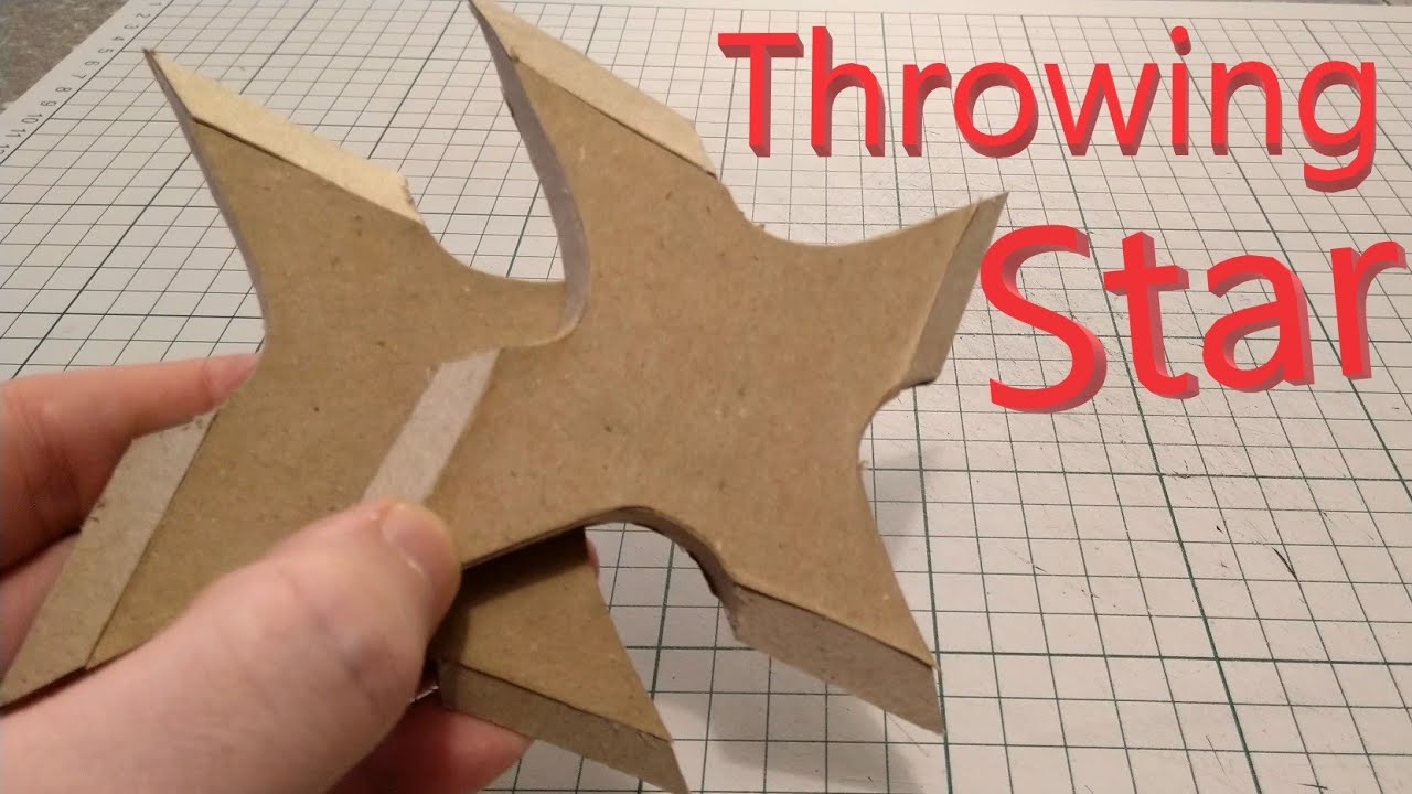 How to make a DIY Ninja Throwing Stars / Shuriken - YouTube