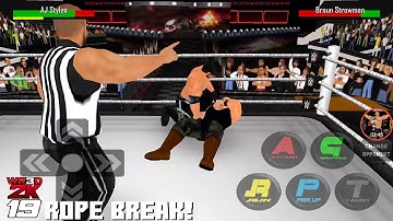 WR3D Braun Strowman VS AJ Styles (WR3D 2K19 by Mike for Android & PC)