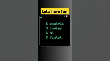 Terminal fun with cmatrix, cowsay, sl and figlet | cool terminal tricks #SudoIt #linuxtricks