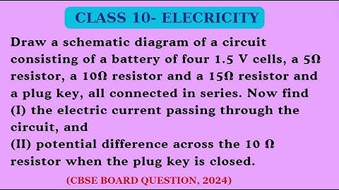 Draw a schematic diagram of a circuit consisting of a.. #class10physics #science #cbseboardquestions
