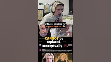xQc Gets ATTACKED For Supporting AI ART 💀 #xqc #aiart #funny