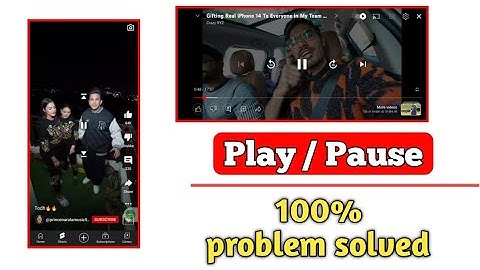 How To Remove Play Pause Button From Youtube Shorts And Long Video| turn off accessibility youtube