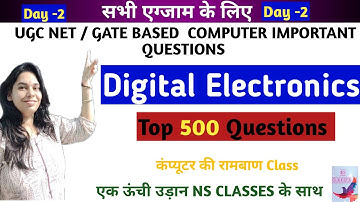 Day -2 Digital Electronics PYQ Disscus in Detail #nsclasses #digitalelctronicquestion