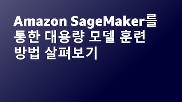 Amazon SageMaker를 통한 대용량 모델 훈련 방법 살펴보기-김대근,최영준,AWS::AWS Summit Online Korea 2021