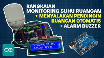Monitoring Suhu dan Kelembaban dengan lcd 16x2 I2C, Alarm Buzzer dan relay otomatis