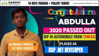 Kaashiv Infotech - Is Dotnet a frontend or backend  - What is .NET developer skills  - .Net Course