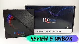 H96 Max TV Box Android - Review e Unboxing H616