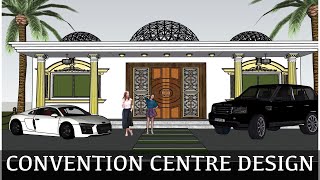 Convention Centre Design | Small Function Hall Design with Walkthrough and Detailed Plan