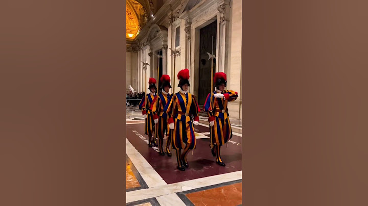 Vatican Swiss Guards Pay Their Last Respect to the Pope