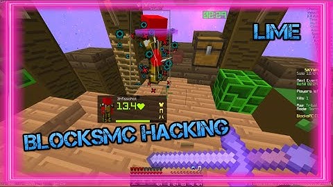 [RENDER TEST] Hacking On BlocksMC with Lime! (Best Disabler)