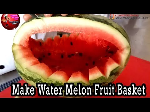 Comment faire Corbeille de fruits Melon d'eau - Carving Melon d'eau
