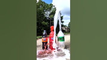 Popular Coke Sodas Vs Mentos (IN REVERSE) (Coke Sprite Fanta) #satisfying #experiment #asmr