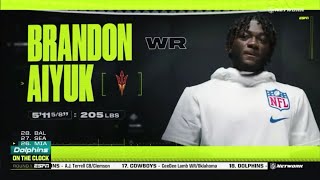 49ers Draft Brandon Aiyuk With The 25th Pick | 2020 NFL Draft