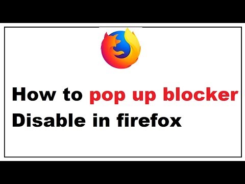 How to Disable popup Blocker in Mozilla Firefox