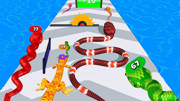 🐍SNAKE RUN RACE - Color Math Games (New Update! All Snakes) 🐍