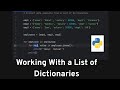 Process a list of dictionaries