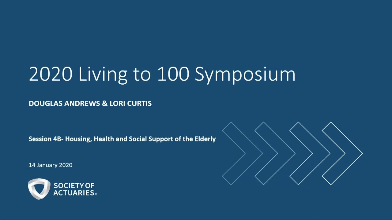 Session 4B Housing Health And Social Support Of The Elderly