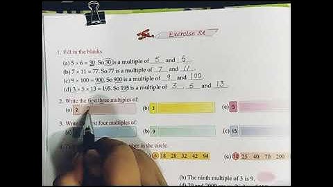 Class-IV mathematics# ch- 8#Multiples & Factors# Ex- 8A