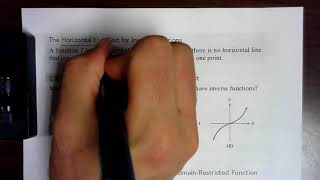 Precalculus - 1.8 - Inverse Functions