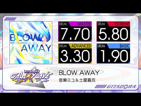 【GITADORA】 BLOW AWAY (MASTER ~ BASIC) Drum