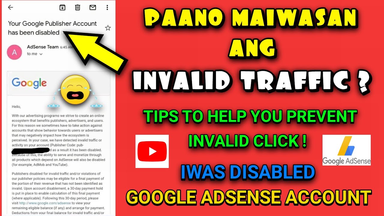HOW TO AVOID INVALID TRAFFIC GOOGLE ADSENSE? 2022 | PAANO MAIWASAN ANG INVALID TRAFFIC?