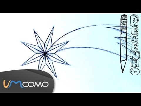 Desenhar uma Estrela Cadente para o Natal