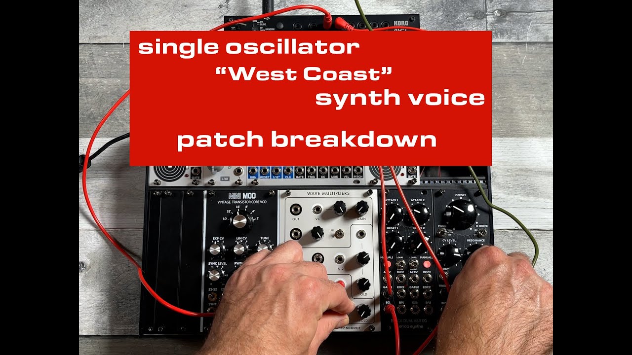 Matrixsynth Eurorack West Coast Synth Voice Patch Breakdown Tutorial