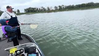 9 y.o caught his first big pike & snapped the line. Gotta love it. #fishon #northernpike #greatlakes