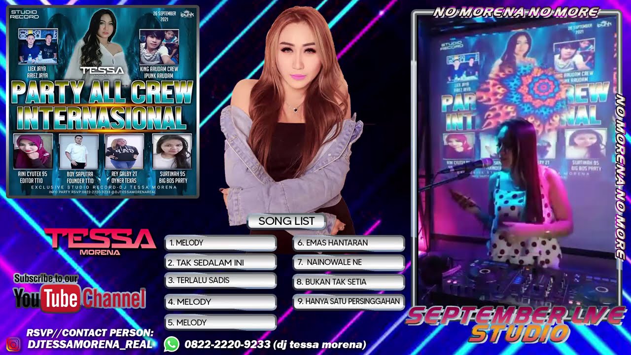 SPECIAL FUNKOT VIRAK TIK TOK 2021 BY DJ TESSA MORENA | PARTY ALL CREW INTERNASIONAL