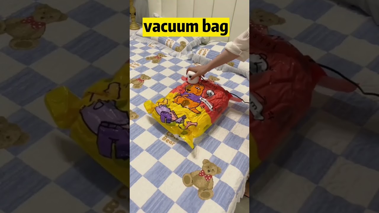 Vacuum Storage Bags 7 Jumbo, Space Saver Sealer Bags with Travel Hand Pump, Airtight Compression Bag