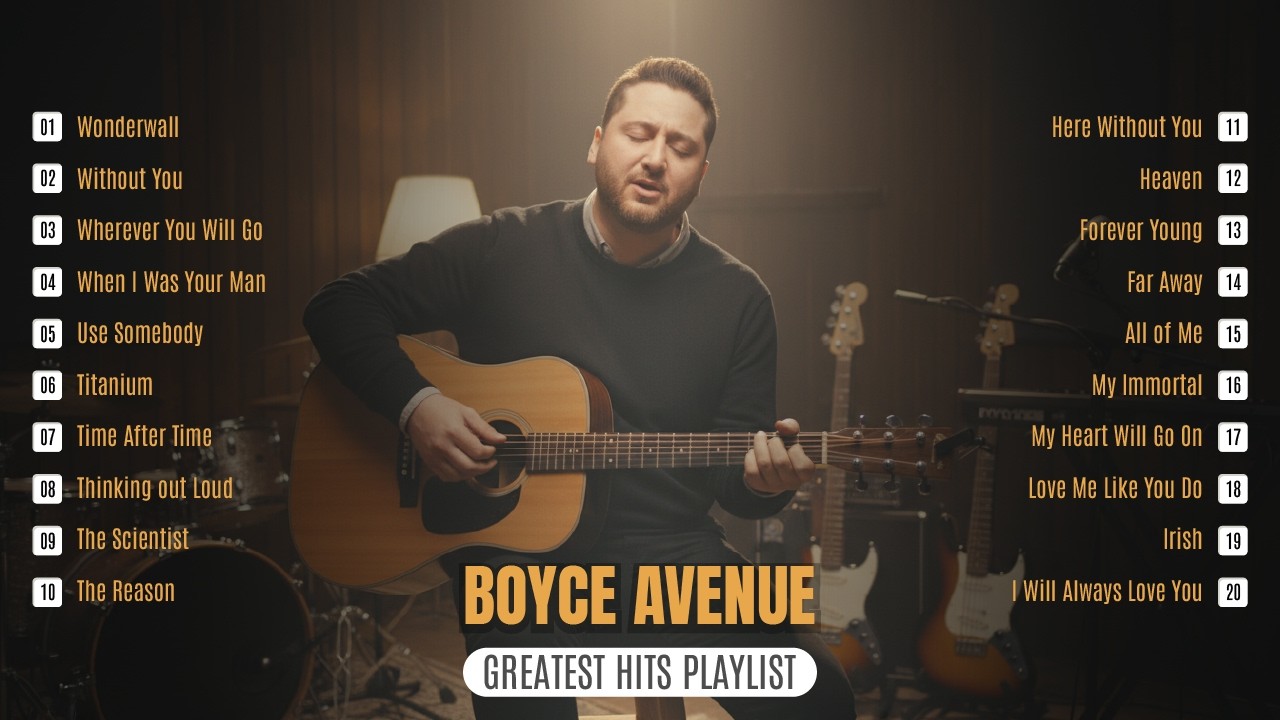 Boyce Avenue Acoustic Pop Covers | Calm, Romantic & Easy Listening Songs