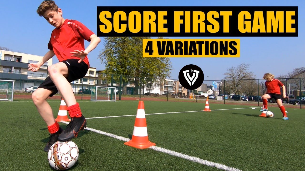 Score First Game 4 Variations Football Soccer Exercises YouTube