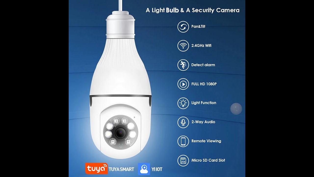 🔔 CAMWON︱E27 Bulb Wi-Fi Camera