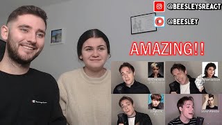 British Couple Reacts to ONE GUY, 54 VOICES (With Music!) Drake, TØP, Queen - Singer Impressions