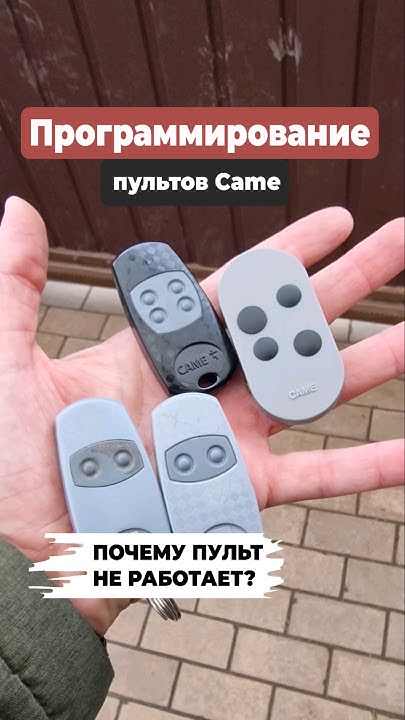 ВСЕ ЛИ пульты Came можно приписать? Не работает пульт ...