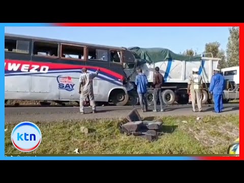 Watu Sita Wafariki Katika Ajali Ya Basi Na Trela Kericho 