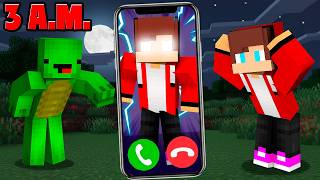 Don't Answer Herobrine JJ at 3am in Minecraft! Maizen
