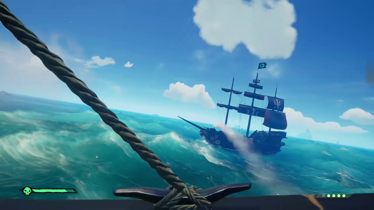 Sinking a galleon part 2 Sea of Thieves - YouTube