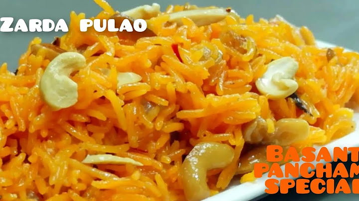 zarda pulao  ||Basant panchami Rice recipe || kesari bhath ||  zarda Rice || meetha chawal