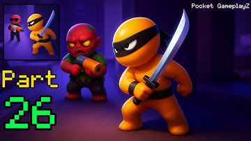 Stealth Master - Gameplay Walkthrough Part 26 - Wipe Out All Zombies (iOS, Android)