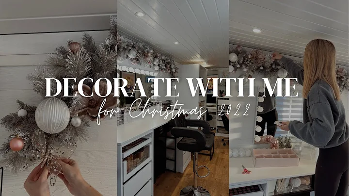 DECORATING MY MAKEUP STUDIO FOR CHRISTMAS 2022 | M...