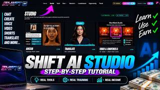 How to use the SHIFT AI, Studio to create, automate, build, and get paid.