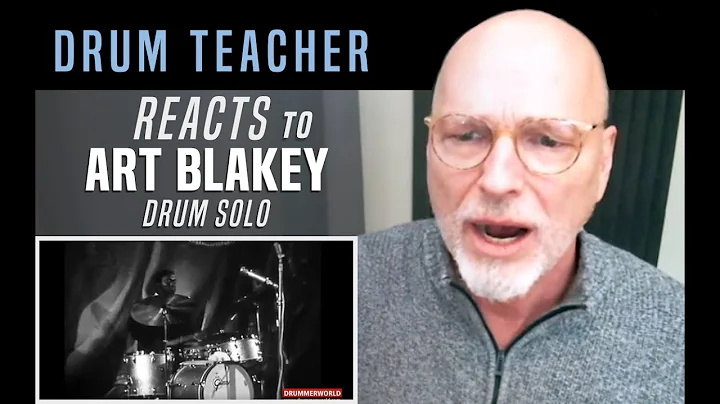 Drum Teacher Reacts to Art Blakey - Drum Solo