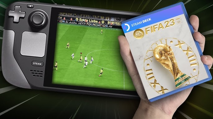 FIFA 23 AGORA RODA NO STEAM DECK VIA XCLOUD #fifa #steamdeck #steamos 