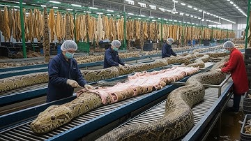 Inside the Python Leather Factory – How Snake Skin Becomes Luxury Jackets