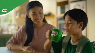 MILO dengan Susu Sapi Asli, Vitamin B & Malt dan Zat Besi untuk energi tanpa batas