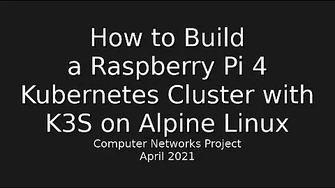 How to Build a Raspberry Pi 4 Kubernetes Cluster with K3S on Alpine Linux