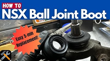 How to: replace NSX Ball Joint Boots | 5-min swap! |1991-2005 (Full DIY)